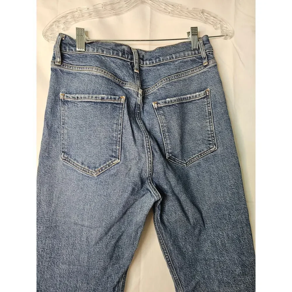 Agolde Los Angeles Riley High Rise Straight Crop Jeans size 28